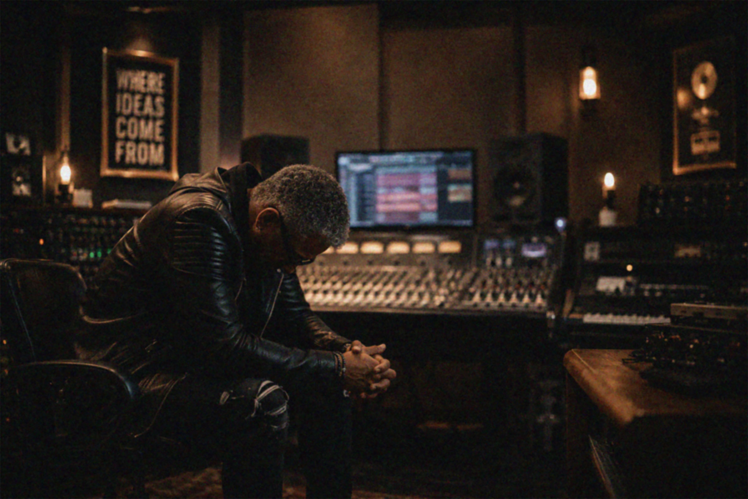 Stuart Mansfield in the studio